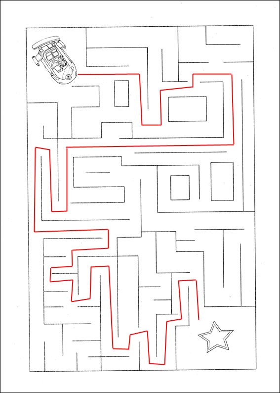 solution du Labyrinthe � imprimer