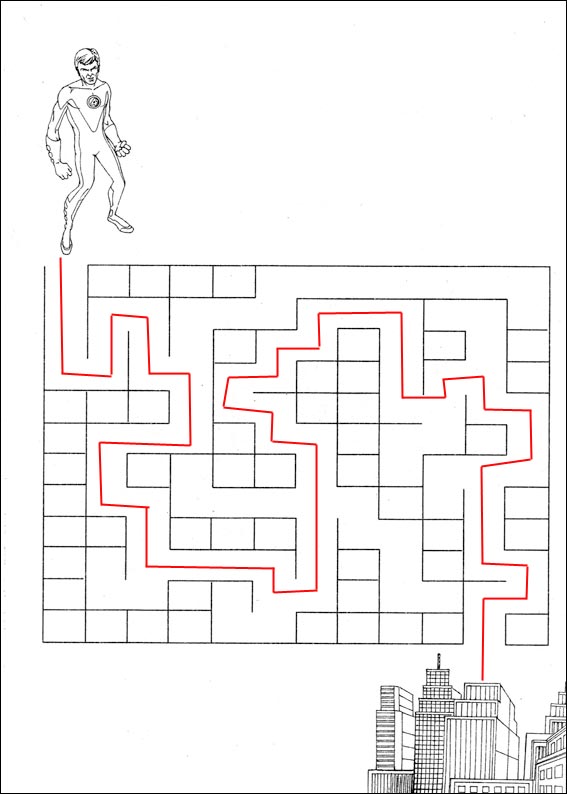 solution du Labyrinthe � imprimer