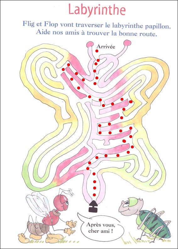 solution du Labyrinthe � imprimer