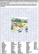 Mot myst&egrave;re &agrave; imprimer