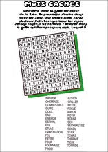 Mot myst&egrave;re &agrave; imprimer