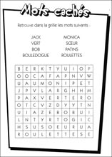 Mot myst&egrave;re &agrave; imprimer