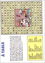 Mot myst&egrave;re &agrave; imprimer