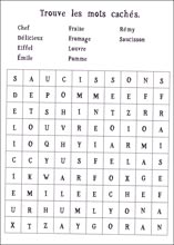 Mot myst&egrave;re &agrave; imprimer