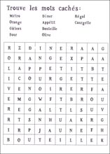 Mot myst&egrave;re &agrave; imprimer