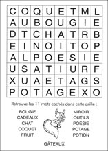 Mot myst&egrave;re &agrave; imprimer