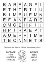 Mot myst&egrave;re &agrave; imprimer