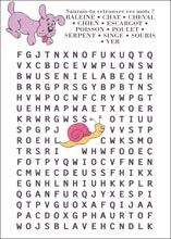 Mot myst&egrave;re &agrave; imprimer