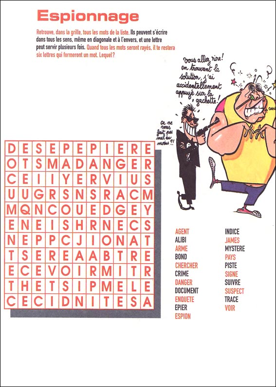 Jeu du mot myst&egrave;re &agrave; imprimer