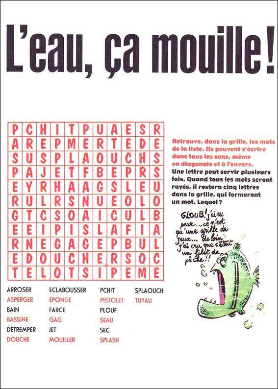 Jeu du mot myst&egrave;re &agrave; imprimer