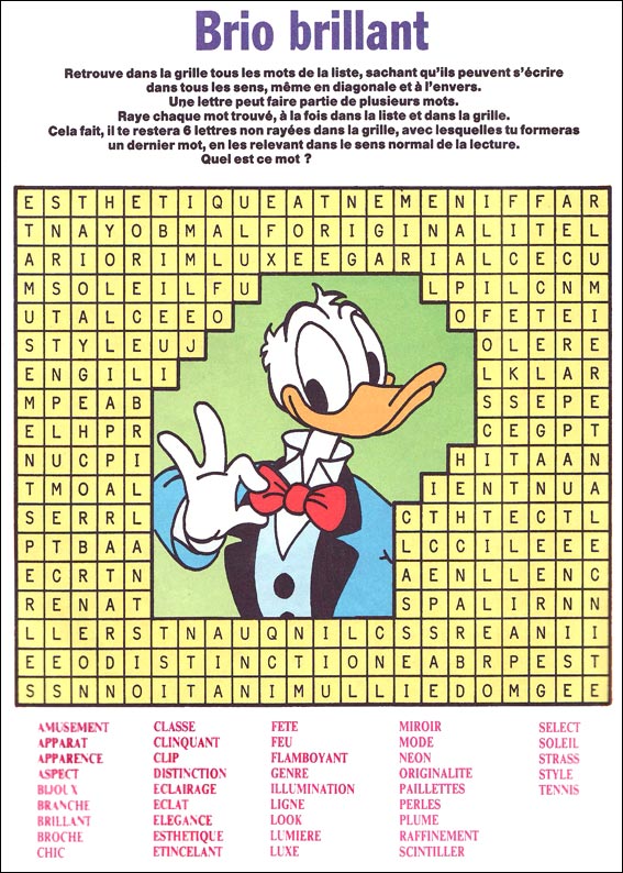 Jeu du mot myst&egrave;re &agrave; imprimer