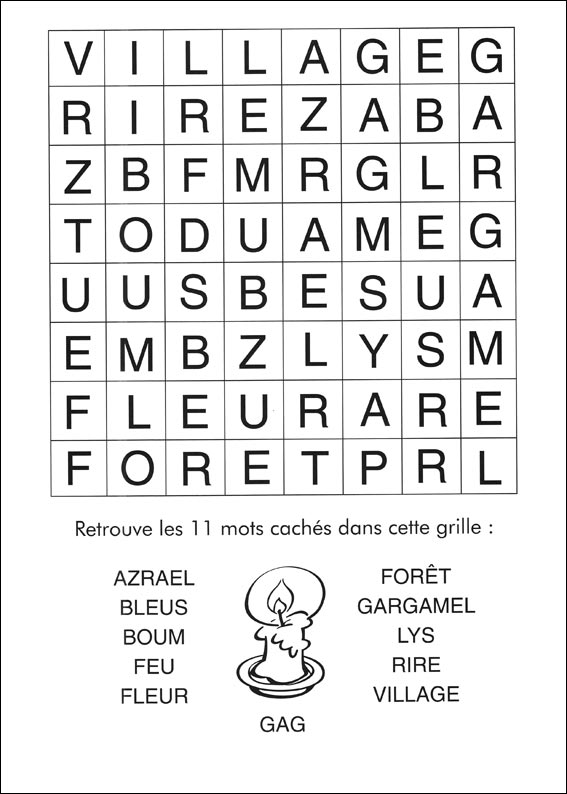 Jeu du mot myst&egrave;re &agrave; imprimer