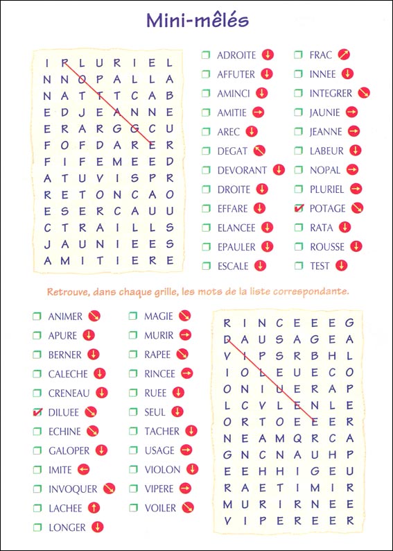 Jeu du mot myst&egrave;re &agrave; imprimer
