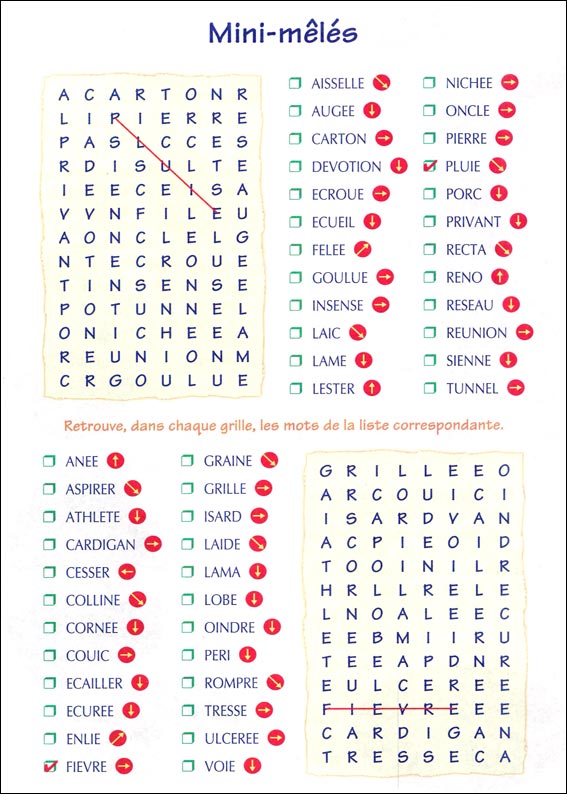 Jeu du mot myst&egrave;re &agrave; imprimer