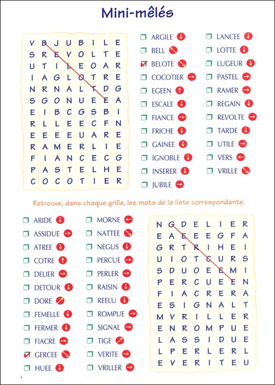 Jeu du mot myst&egrave;re &agrave; imprimer
