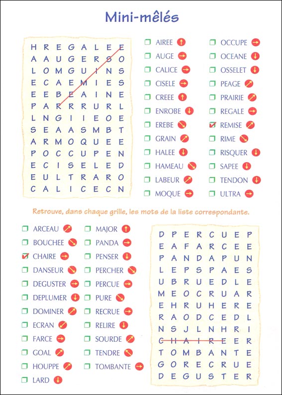 Jeu du mot myst&egrave;re &agrave; imprimer