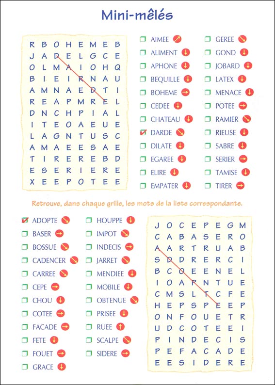Jeu du mot myst&egrave;re &agrave; imprimer