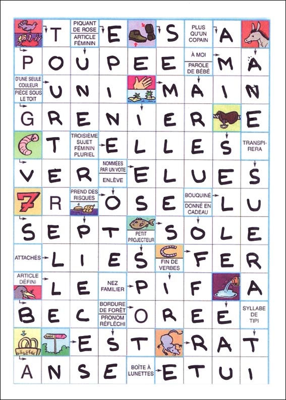 solution des Mots fl�ch�s