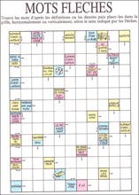Mots fl&eacute;ch&eacute;s &agrave; imprimer