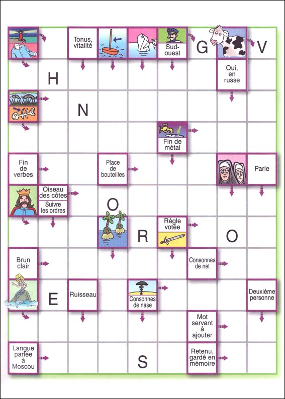 Mots fl&eacute;ch&eacute;s &agrave; imprimer