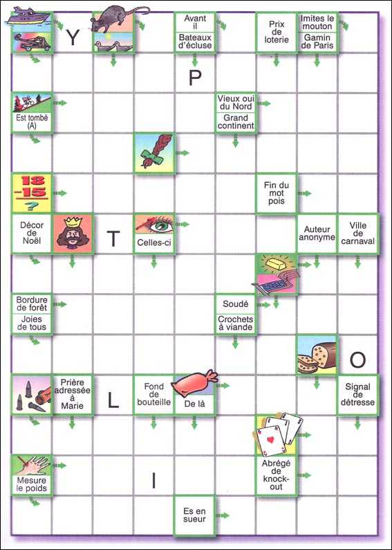 Mots fl&eacute;ch&eacute;s &agrave; imprimer