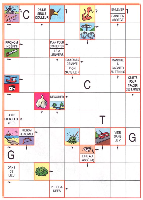 mots fl&eacute;ch&eacute;s &agrave; imprimer