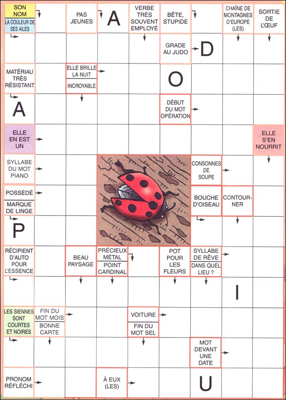 Mots fl&eacute;ch&eacute;s &agrave; imprimer