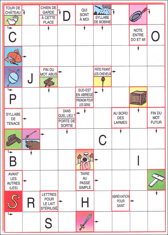 Mots fl&eacute;ch&eacute;s &agrave; imprimer