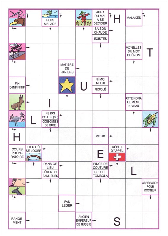 mots fl&eacute;ch&eacute;s &agrave; imprimer