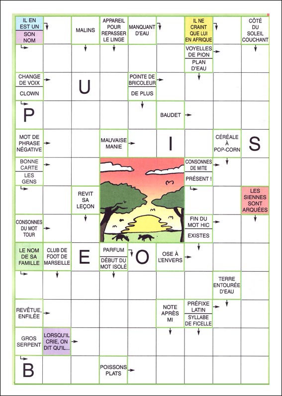 Mots fl&eacute;ch&eacute;s &agrave; imprimer