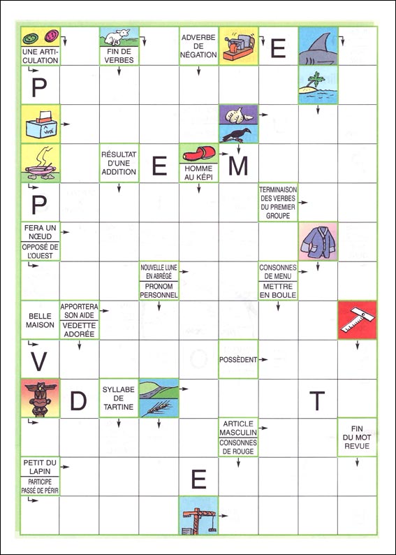 Mots fl&eacute;ch&eacute;s &agrave; imprimer