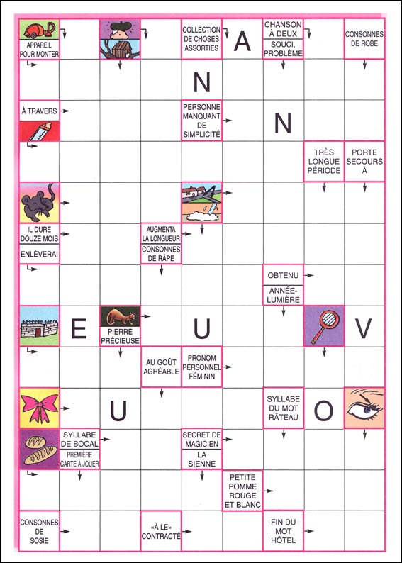 Mots fl&eacute;ch&eacute;s &agrave; imprimer