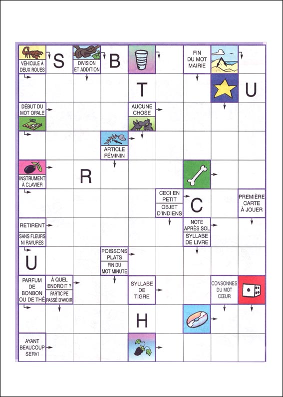 Mots fl&eacute;ch&eacute;s &agrave; imprimer