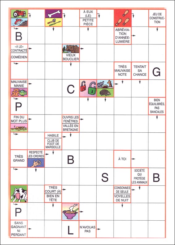 Mots fl&eacute;ch&eacute;s &agrave; imprimer