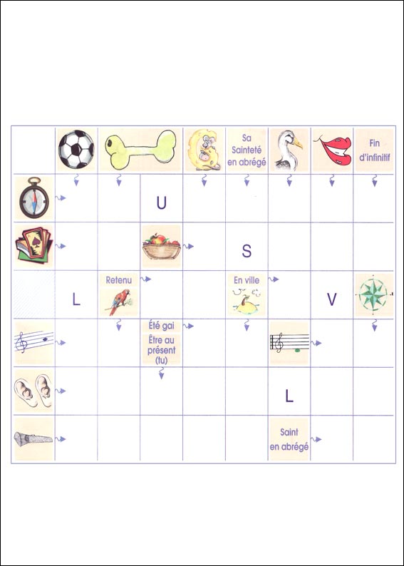Mots fl&eacute;ch&eacute;s &agrave; imprimer