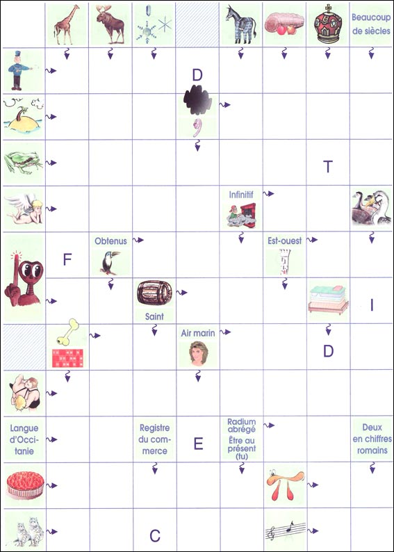 Mots fl&eacute;ch&eacute;s &agrave; imprimer