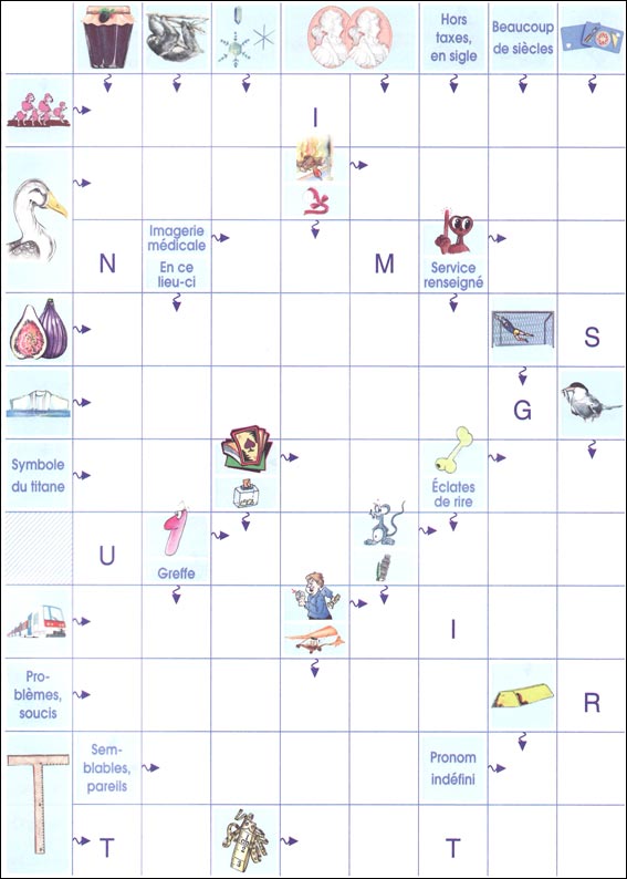 Mots fl&eacute;ch&eacute;s &agrave; imprimer