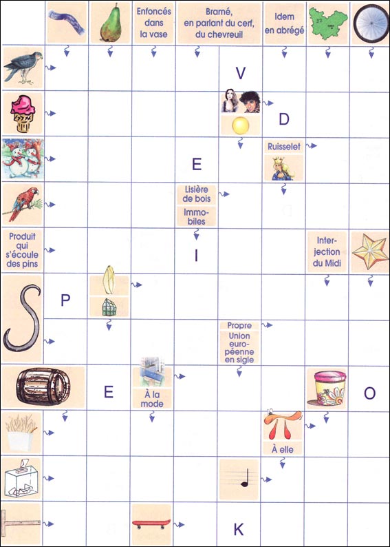 Mots fl&eacute;ch&eacute;s &agrave; imprimer