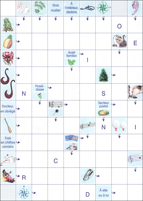 Mots fl&eacute;ch&eacute;s &agrave; imprimer