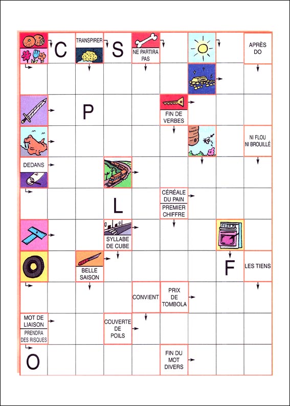 Mots fl&eacute;ch&eacute;s &agrave; imprimer