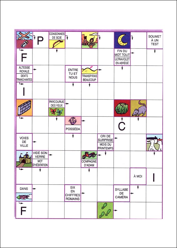 Mots fl&eacute;ch&eacute;s &agrave; imprimer