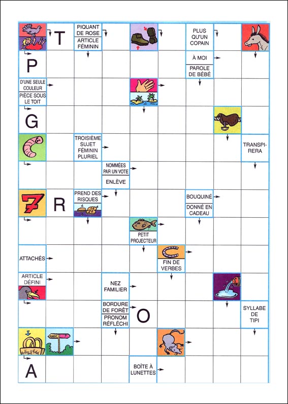 Mots fl&eacute;ch&eacute;s &agrave; imprimer