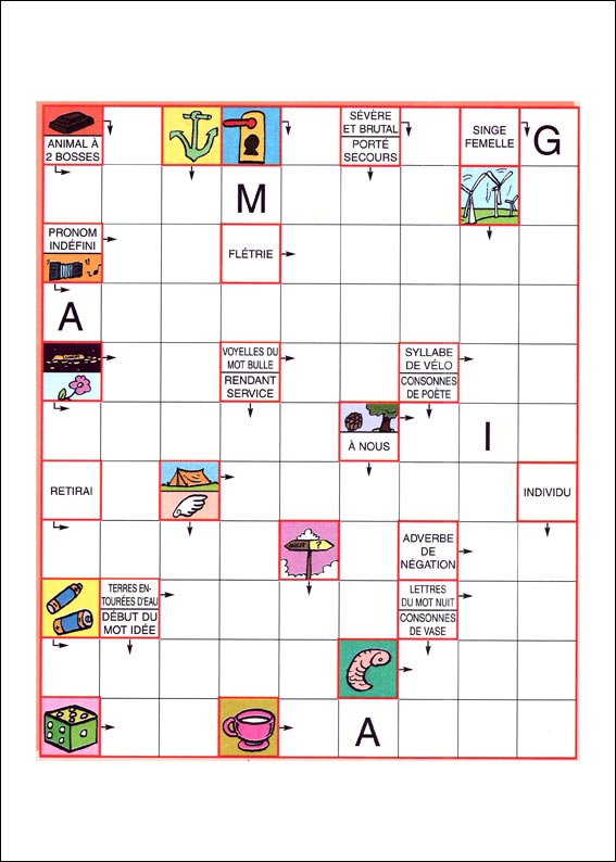 Mots fl&eacute;ch&eacute;s &agrave; imprimer