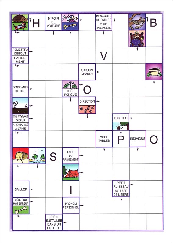 Mots fl&eacute;ch&eacute;s &agrave; imprimer