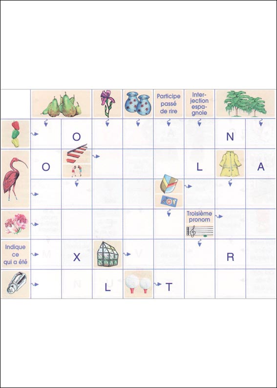 Mots fl&eacute;ch&eacute;s &agrave; imprimer