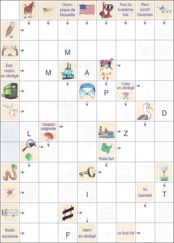 Mots fl&eacute;ch&eacute;s &agrave; imprimer