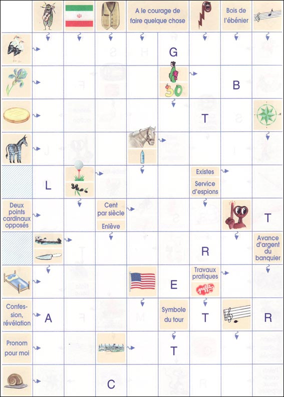 Mots fl&eacute;ch&eacute;s &agrave; imprimer