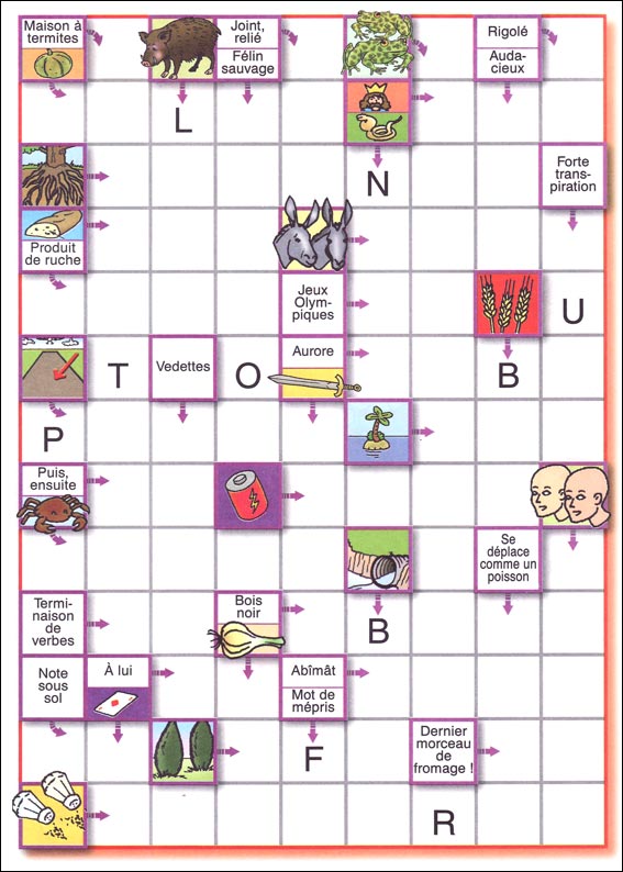 Mots fl&eacute;ch&eacute;s &agrave; imprimer