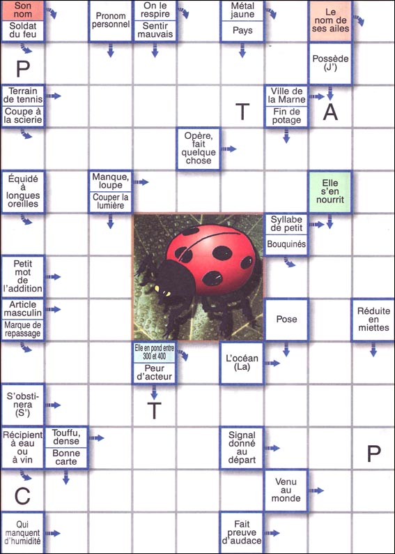 Mots fl&eacute;ch&eacute;s &agrave; imprimer
