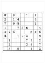Sudoku &agrave; imprimer
